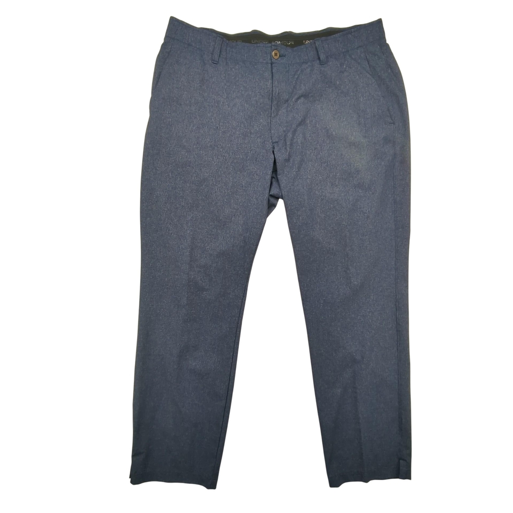 Under Armour Pants Mens 40x32 Blue Performance Golf Chino Stretch 100% Polyester